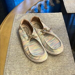 Hey Dude Pastel Striped Casual Shoes